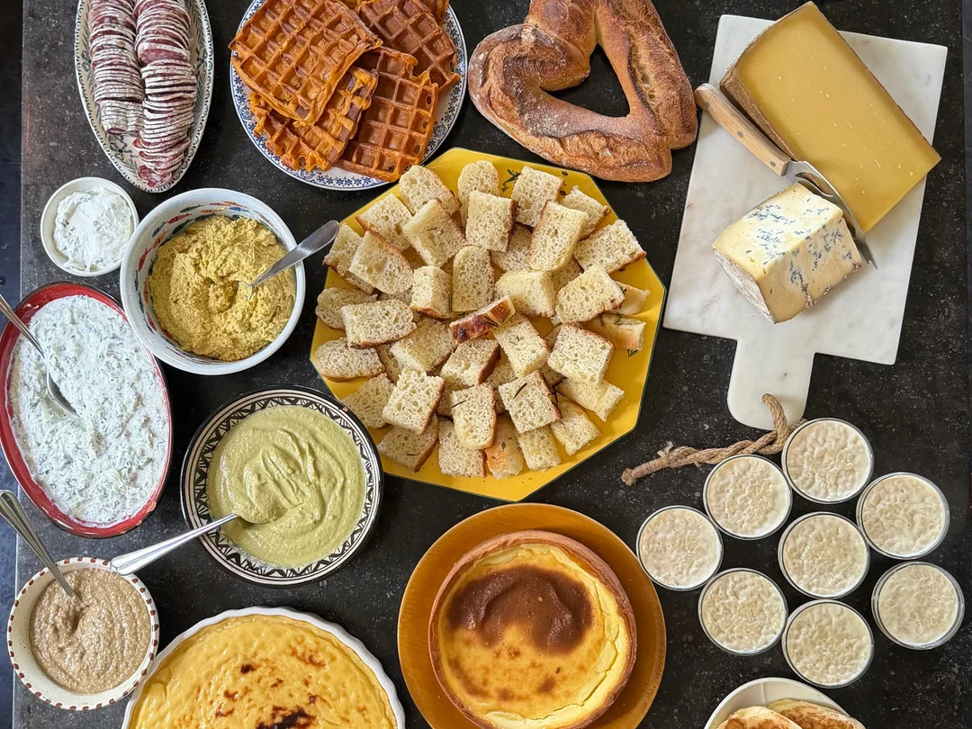 Assiette dressée lors d’un dîner privé à domicile